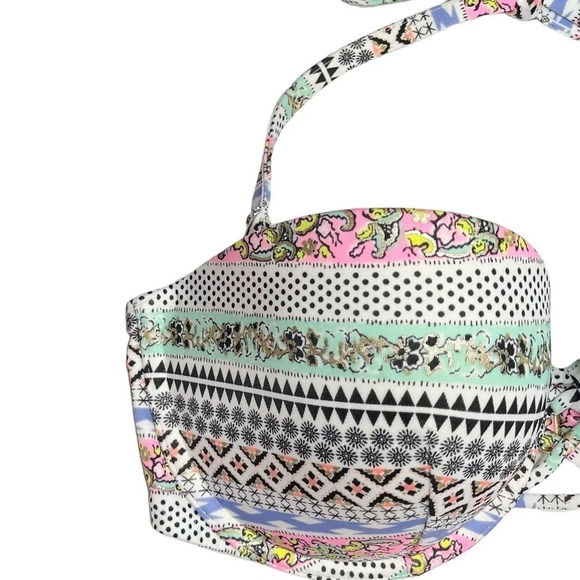 Victorias Secret | Halter Bikini Top Padded Removable Straps EUC - Picture 4 of 9